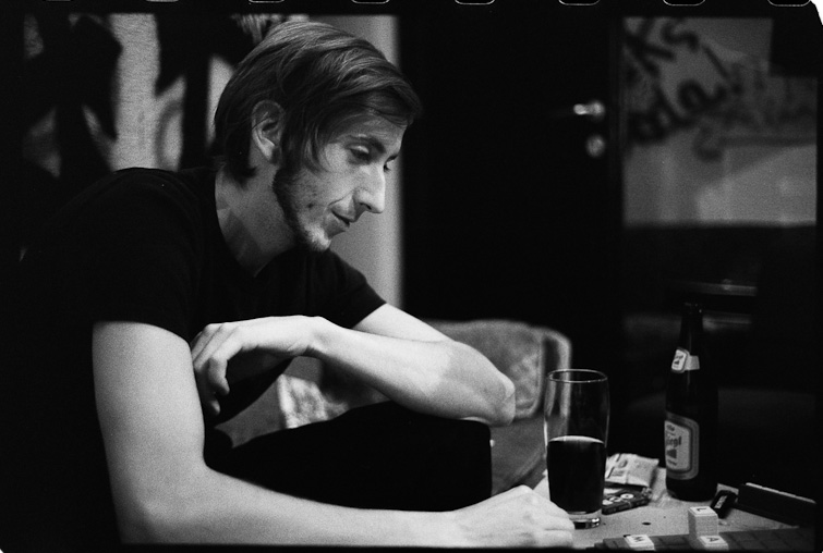 black and white photo