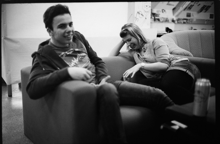black and white photo