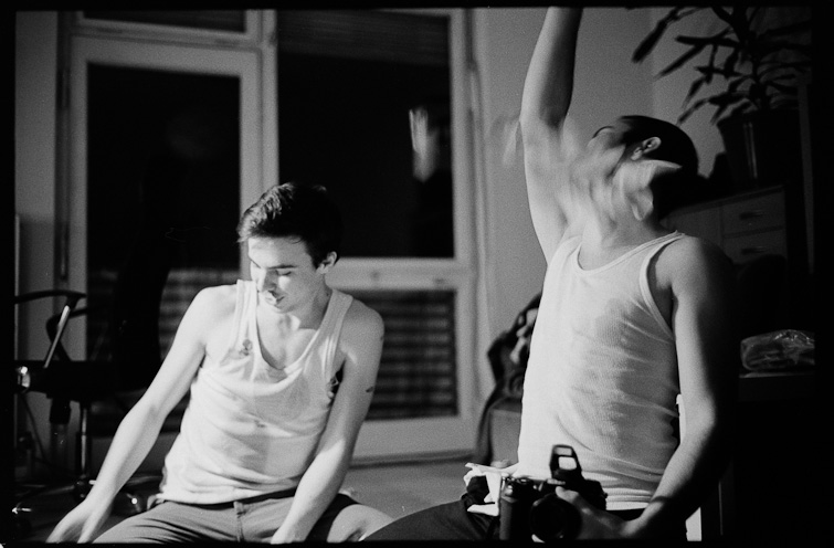 black and white photo