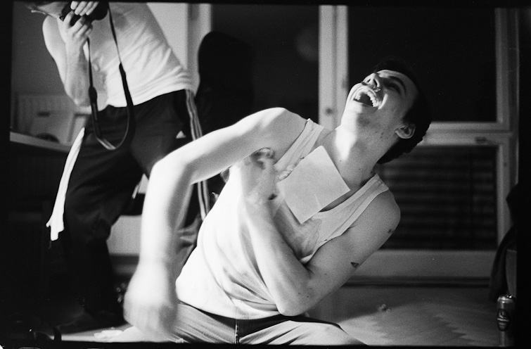 black and white photo