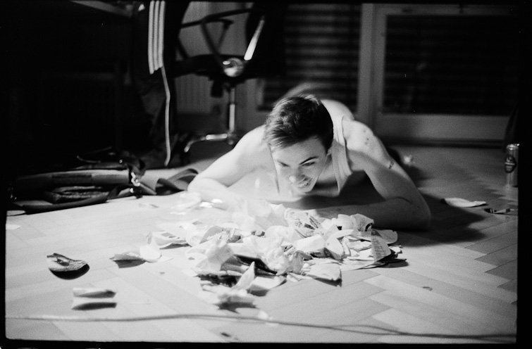 black and white photo