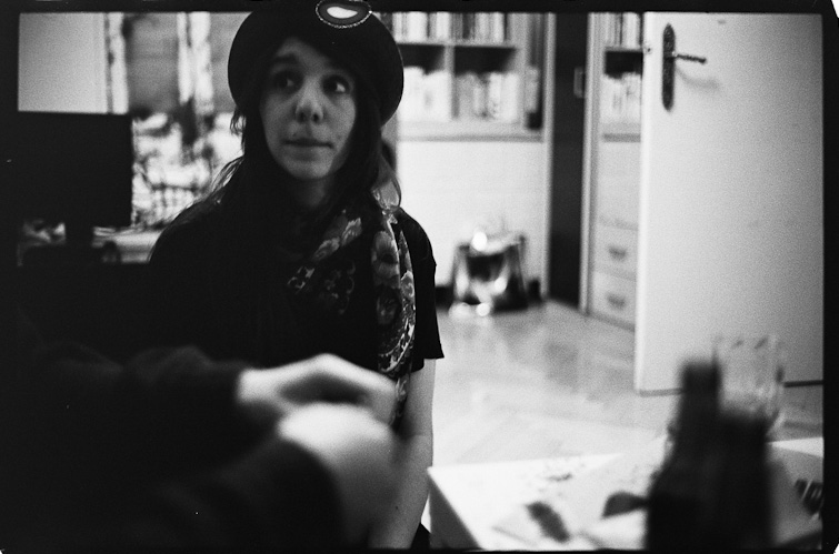 black and white photo