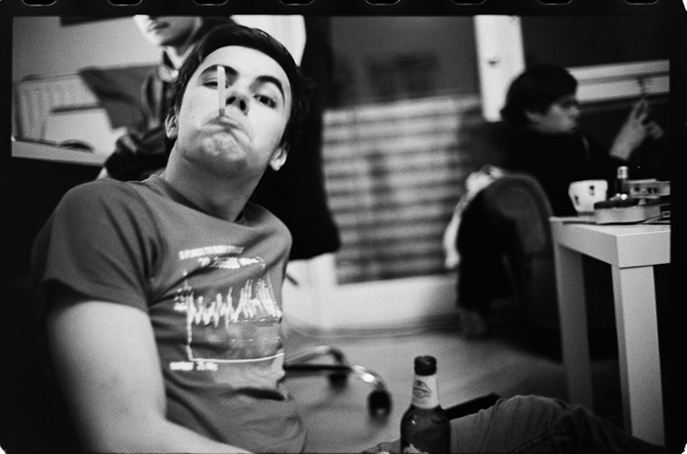 black and white photo