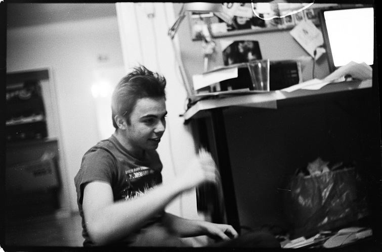 black and white photo