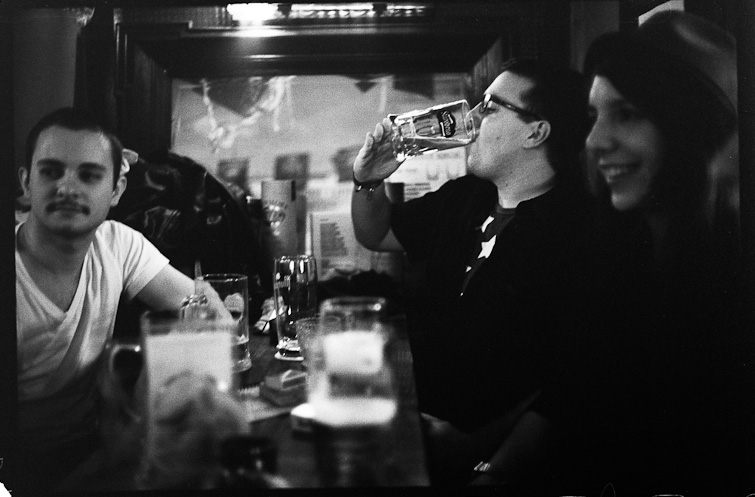 black and white photo