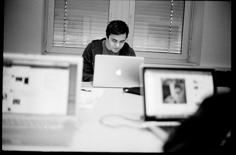 black and white photo