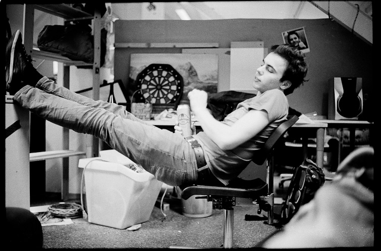 black and white photo