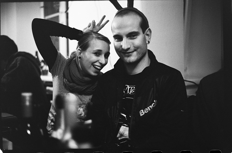 black and white photo