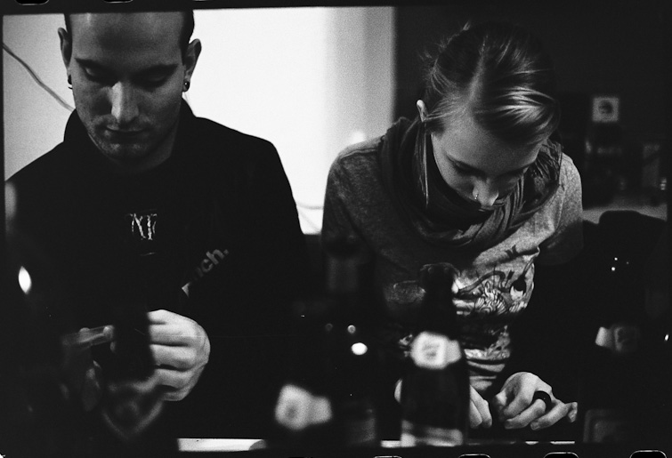 black and white photo