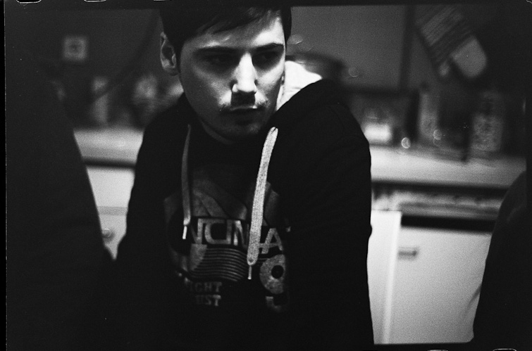 black and white photo