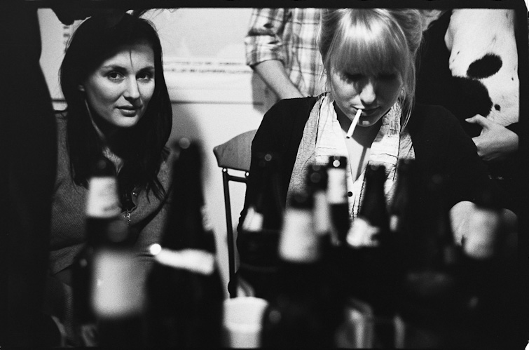 black and white photo