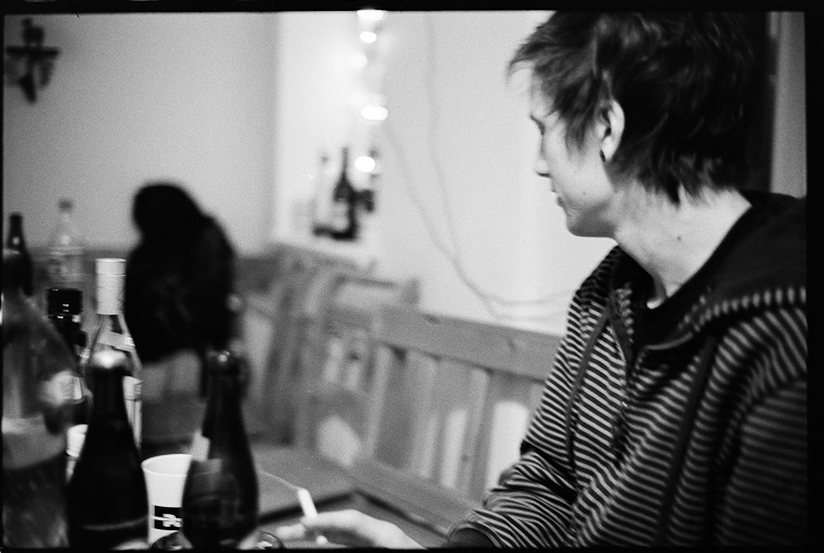 black and white photo