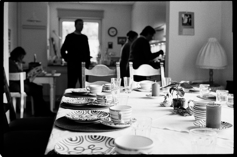 black and white photo