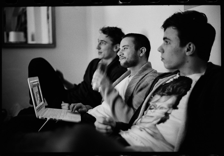 black and white photo