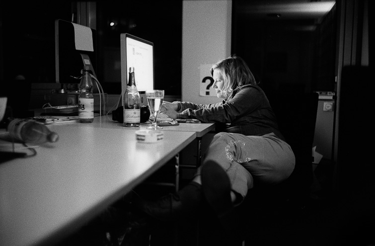 black and white photograph