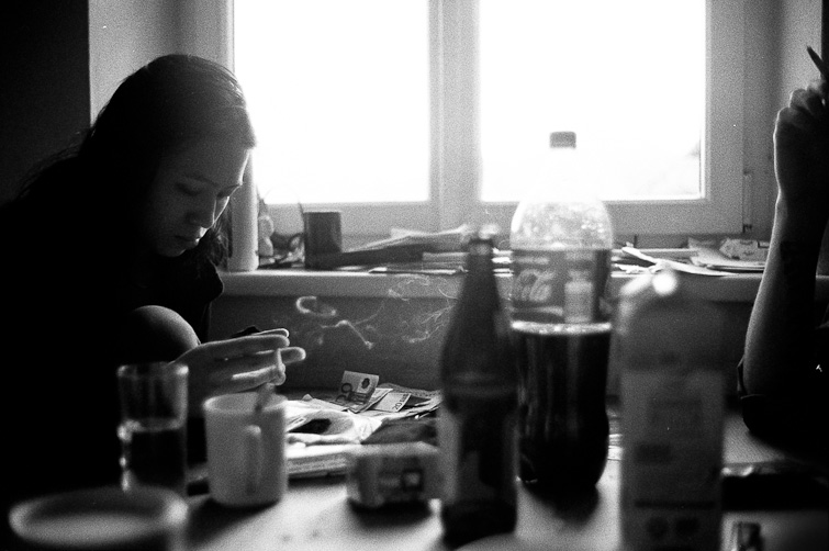 black and white photograph