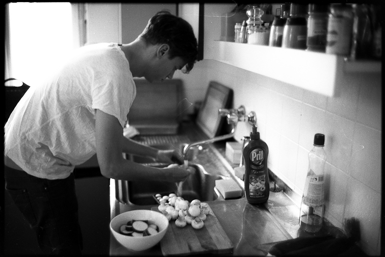 black and white photo