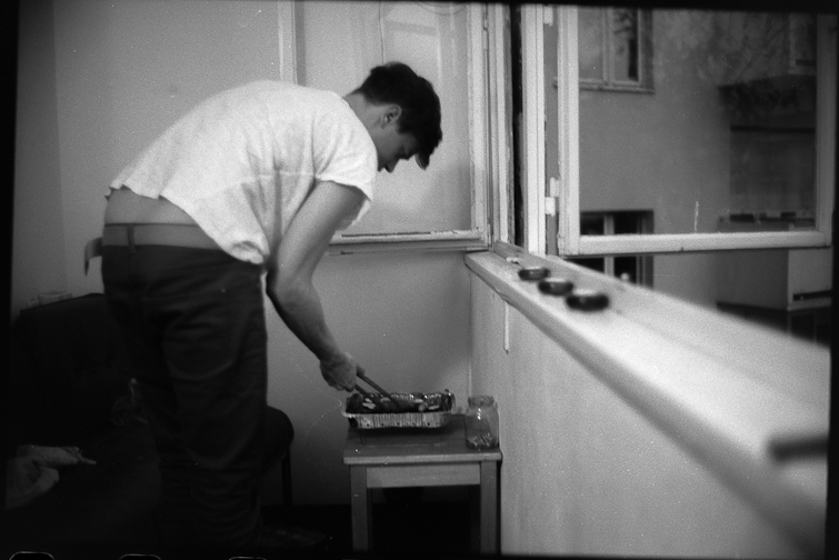 black and white photo