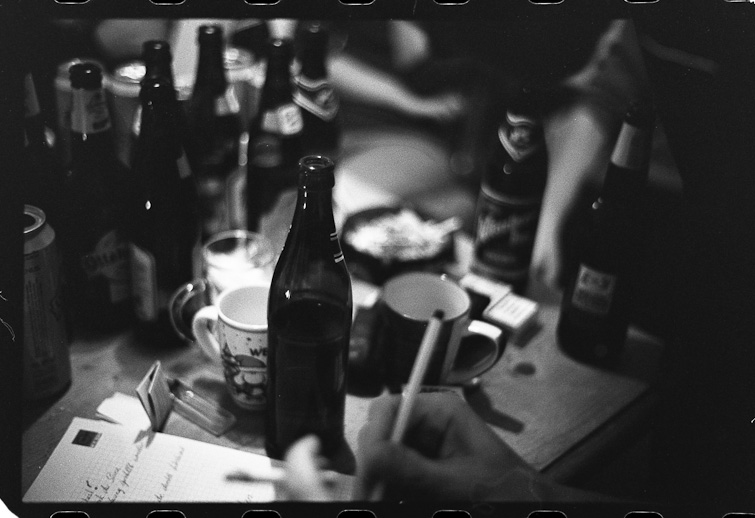 black and white image