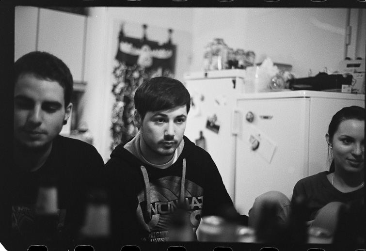 black and white image
