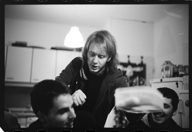 black and white image