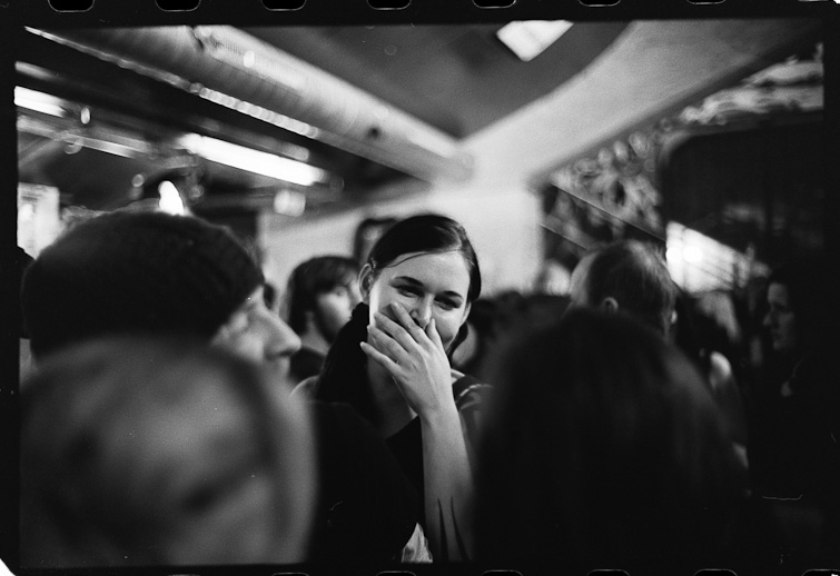 black and white image