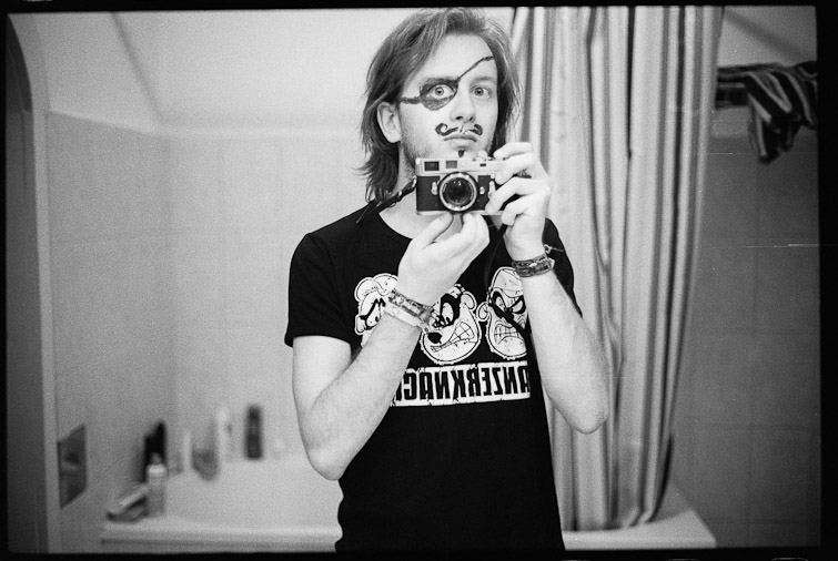black and white photo