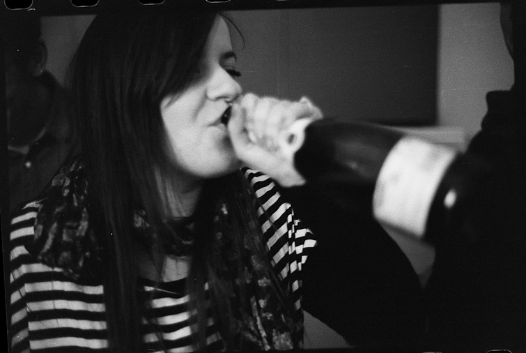 black and white photo