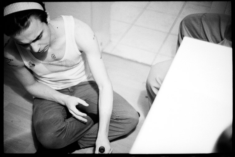 black and white photo