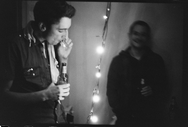 black and white photo