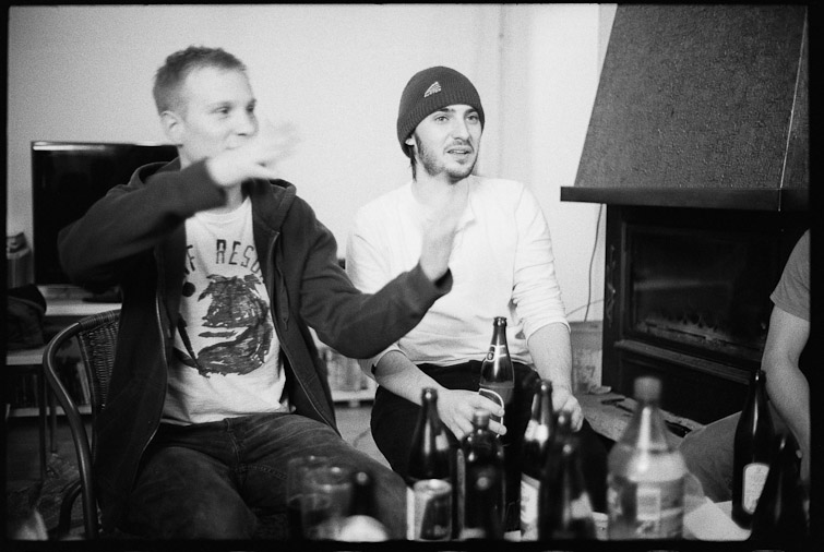 black and white photo